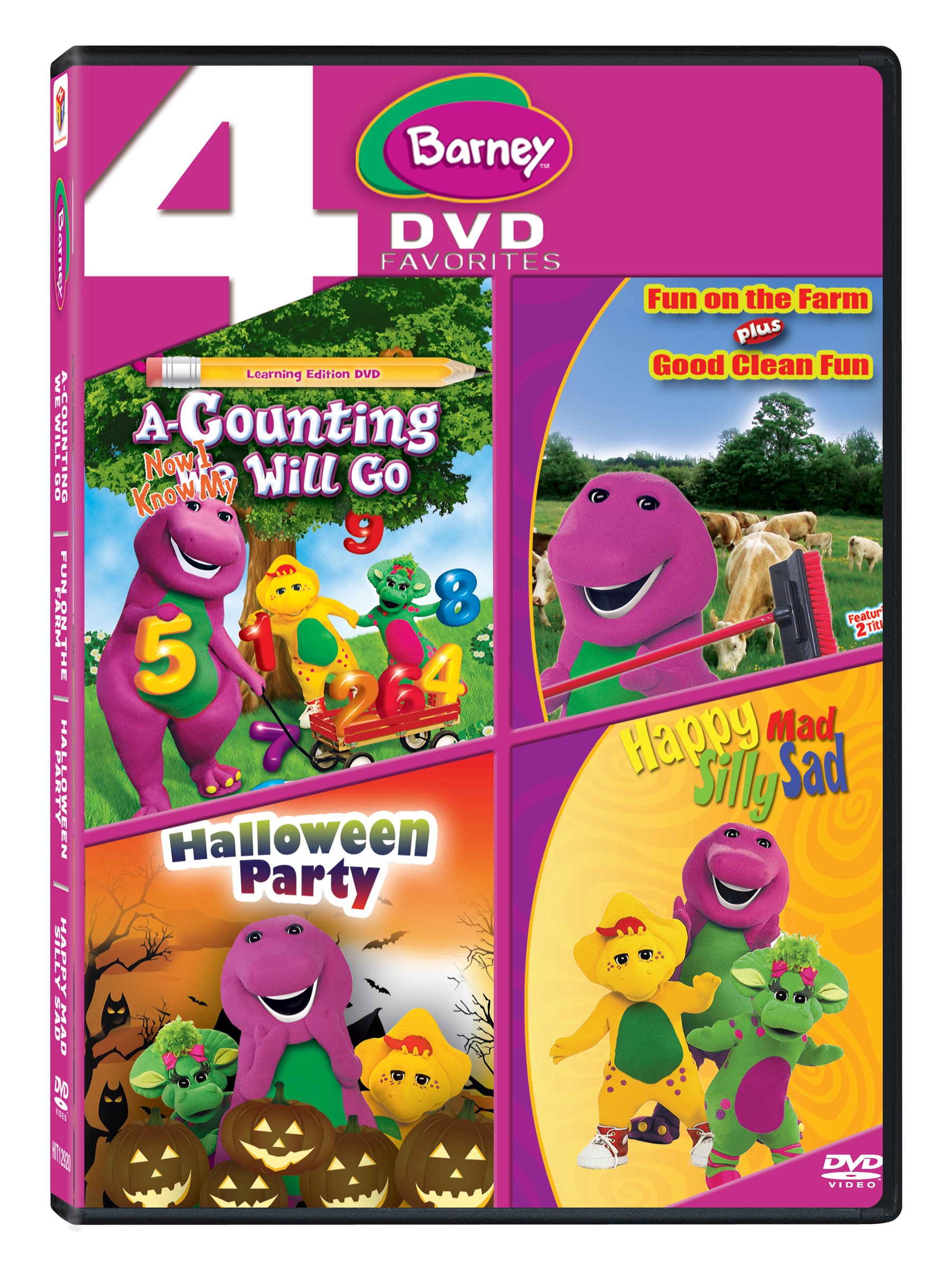 barney-a-counting-will-go-fun-on-the-farm-halloween-party-happy-mad-silly-sad-4-disc-box-set